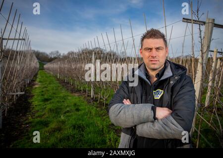 ST. Hubert, 12-02-2020, Porträt des Landwirts Mark van den Oever von der Organisation Farmers Defence Force Stockfoto