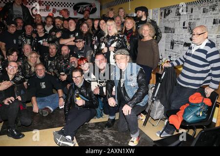 Rockers Bei Ton up Winterblot Stockfoto