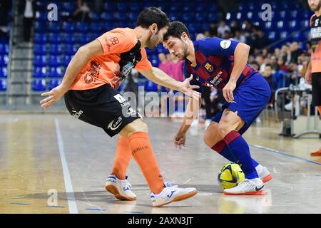 Barcelona, Spanien. Februar 2020. Roger Serrano vom FC Barcelona im Einsatz beim Spiel Futsal Spanish Copa del Rey zwischen dem FC Barcelona Lassa und Pescados Ruben Burela in Palau Blaugrana am 12. Februar 2020 in Barcelona, Spanien. Credit: Dax/ESPA/Alamy Live News Stockfoto