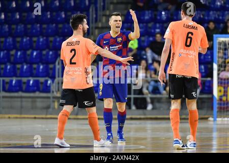 Barcelona, Spanien. Februar 2020. Sergio Lozano vom FC Barcelona im Einsatz während des Futsal-Spiels der spanischen Fußballpokale del Rey zwischen dem FC Barcelona Lassa und Pescados Ruben Burela in Palau Blaugrana am 12. Februar 2020 in Barcelona, Spanien. Credit: Dax/ESPA/Alamy Live News Stockfoto