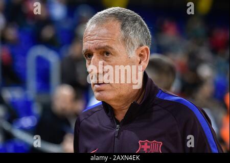 Barcelona, Spanien. Februar 2020. Andreu Plaza vom FC Barcelona während des Futsal-Spiels der spanischen Copa del Rey zwischen dem FC Barcelona Lassa und Pescados Ruben Burela in Palau Blaugrana am 12. Februar 2020 in Barcelona, Spanien. Credit: Dax/ESPA/Alamy Live News Stockfoto