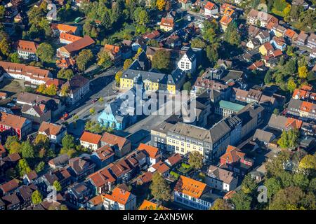 Luftbild, Technische Universität Claußhal, Straße Adolph Roemer, Evangelisch-lutherische Marktkirche zum Heiligen Geist, im Markt Kirchenraum Stockfoto