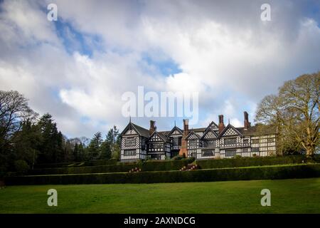 Bramall Hall Innen und Außen Stockfoto
