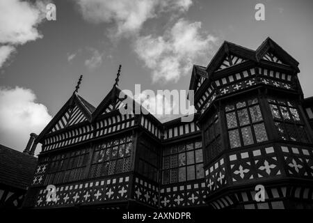 Bramall Hall Innen und Außen Stockfoto