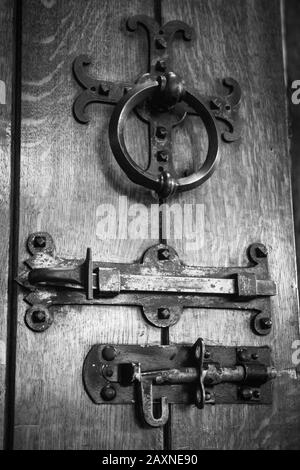 Bramall Hall Innen und Außen Stockfoto