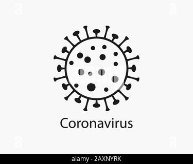 Coronavirus, Grippesymbol. Vektorgrafiken, flaches Design. Stock Vektor