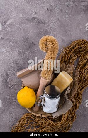 Kein Abfall natürliches Zubehör für die Reinigung Stockfoto