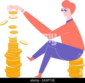 Steigerung der Geldanlage Stock Vektor