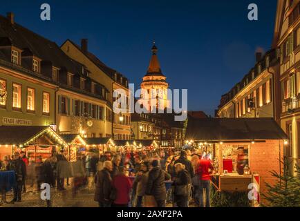 Weihnachtsmarkt in Gengenbach, Schwarzwald, Deutschland Stockfoto