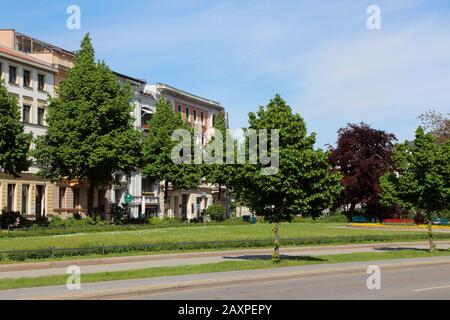 Deutschland, Brandenburg, Cottbus-Land, Brandenburger Platz (Platz) Stockfoto