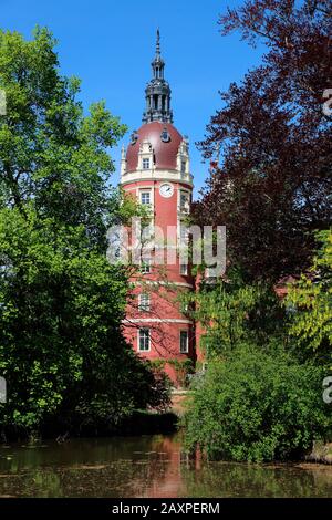 Deutschland, Sachsen, Oberlausitz, Bad Muskau, Schloss Stockfoto