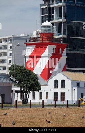 Südafrika, Kapstadt, Mouille Point, Leuchtturm Stockfoto
