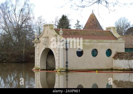 Dutch Village, Craigtoun Park, St Andrews, Fife an einem sonnigen Februartag Stockfoto