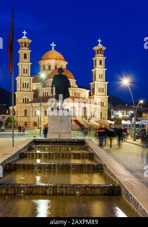 Orthodoxe Kathedrale der Auferstehung, Korca, Korça, Albanien Stockfoto