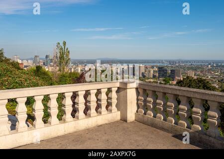 Montreal, CA - 19. september 2019: Skyline von Montreal vom westmount belvedere Stockfoto