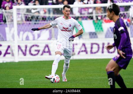 Kameoka, Kyoto, Japan. Februar 2020. Matej Jonjic (Cerezo), 9. Februar 2020 - Fußball/Fußball: 2020 J.League Preseason Match zwischen Kyoto Sanga F.C. 2-3 Cerezo Osaka im Sanga Stadium von KYOCERA in Kameoka, Kyoto, Japan. Credit: SportsPressJP/AFLO/Alamy Live News Stockfoto