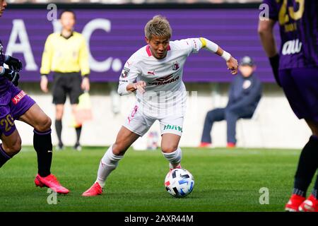 Kameoka, Kyoto, Japan. Februar 2020. Yoichiro Kakitani (Cerezo), 9. Februar 2020 - Fußball/Fußball: 2020 J.League Preseason Match zwischen Kyoto Sanga F.C. 2-3 Cerezo Osaka im Sanga Stadium von KYOCERA in Kameoka, Kyoto, Japan. Credit: SportsPressJP/AFLO/Alamy Live News Stockfoto