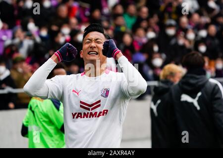 Kameoka, Kyoto, Japan. Februar 2020. Ken Tokura (Cerezo), 9. Februar 2020 - Fußball/Fußball: 2020 J.League Preseason Match zwischen Kyoto Sanga F.C. 2-3 Cerezo Osaka im Sanga Stadium von KYOCERA in Kameoka, Kyoto, Japan. Credit: SportsPressJP/AFLO/Alamy Live News Stockfoto