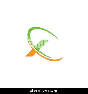 Designvorlage für Anfangsbuchstaben x Logo Stock Vektor