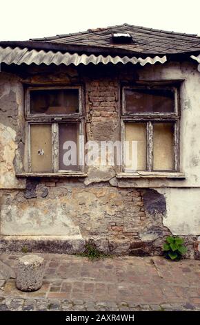 Zemun, Haus, Fenster, Belgrad, Serbien Stockfoto