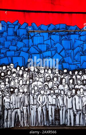 Graffiti, Straßenkunst, Belgrad, Serbien Stockfoto