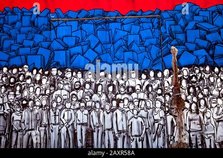 Graffiti, Straßenkunst, Belgrad, Serbien Stockfoto