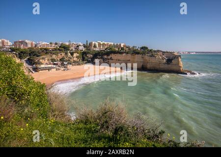 Praia da Senhora da Rocha, Atlantik, Armacao de Pera, Algarve, Faro, Portugal Stockfoto