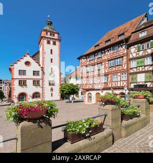 Palm'sches Haus am Marktplatz, Mosbach, Region Neckar-Odenwald, Baden-Württemberg, Deutschland Stockfoto