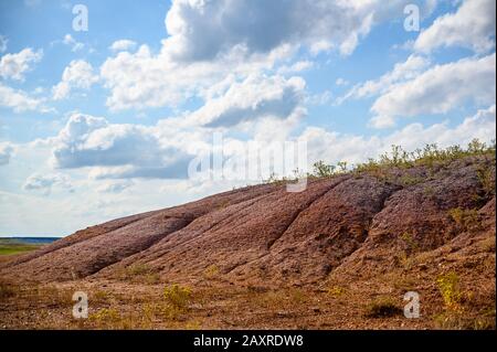 Blick über die Motorisierte Region Baja, Buffalo Gap National Grasland, South Dakota, USA Stockfoto