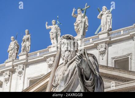 St. Peter Basilika, Rom, Latium, Italien Stockfoto