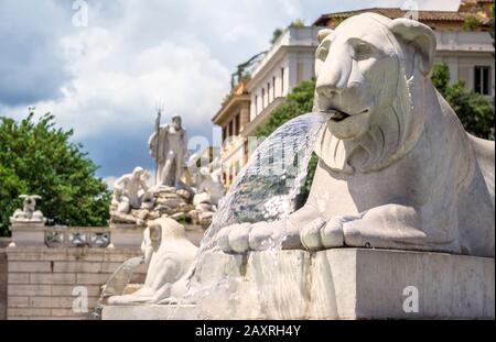 Piazza del Populo, Rom, Latium, Italien Stockfoto