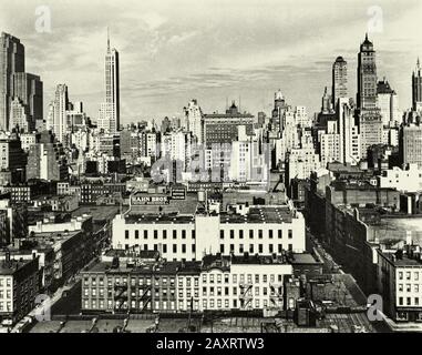Midtown New York, 1945 Stockfoto