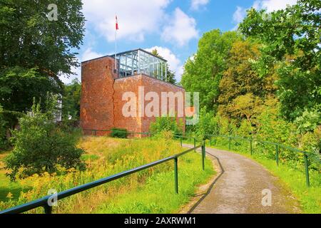 Schloss Bad Bodenteich, der Donjon aus Backstein, Deutschland Stockfoto