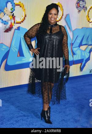 Los Angeles, USA. Februar 2020. Natasha Rothwell 328 besucht am 12. Februar 2020 eine "Sonic The Hedgehog" Special Screening im Regency Village Theatre in Westwood, Kalifornien Credit: Tsuni/USA/Alamy Live News Stockfoto