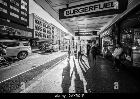 Das Stadtzentrum von Auckland und Umgebung, Neuseeland Stockfoto