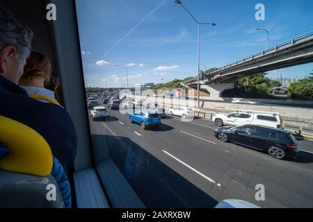 Das Stadtzentrum von Auckland und Umgebung, Neuseeland Stockfoto