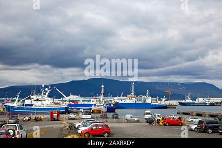 Hafen, Stadt, Island, Reykjavik Stockfoto