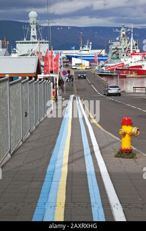 Hafen, Stadt, Island, Reykjavik Stockfoto