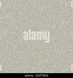 Neutrale Farbtextur nahtloses Vektormuster mit Reihen ungleichmäßiger Kieselpunkte Stock Vektor