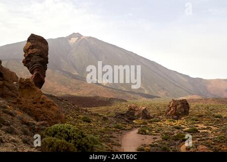 Fotos, die in der Umgebung des Teide-Nationalparks aufgenommen wurden. Stockfoto