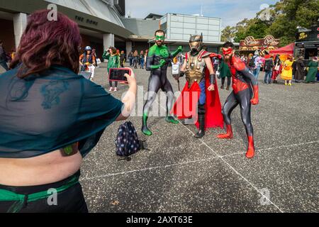 Sydney, Australien 22. Juni 2019: Cosplay Fans versammeln das jährliche Supanova im Olympic Park, um ihre Kostüme zu zeigen. Stockfoto