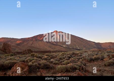 Fotos, die in der Umgebung des Teide-Nationalparks aufgenommen wurden. Stockfoto