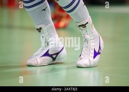 Tokio, Japan. Februar 2020. Detailschuss Boxen: Trainingseinheit für die Olympischen Spiele in Tokio 2020 Boxing Qualifying Events in Tokio, Japan. Credit: Yohei Osada/AFLO SPORT/Alamy Live News Stockfoto