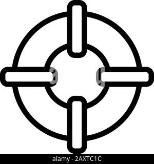 Vektor des Lebenseline-Symbols. Isolierte Darstellung des Kontursymbols Stock Vektor