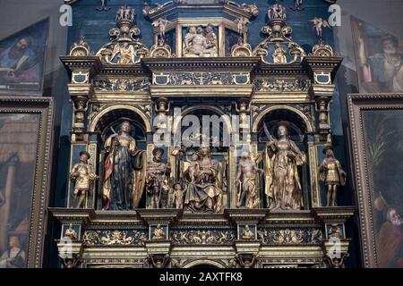 Italien, Lombardei: Innenansicht der Kathedrale von Como Stockfoto