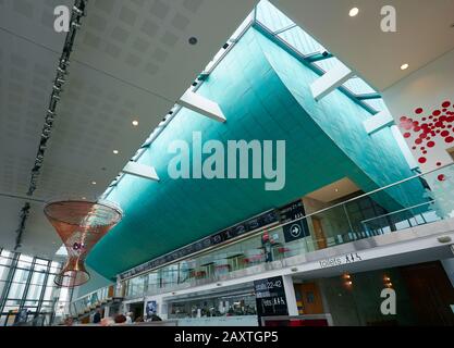 Inneneinrichtung der Perth Concert Hall in Schottland, Architekt BDP Glasgow Stockfoto