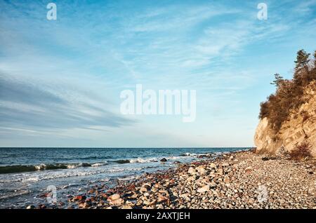 Strand im Nationalpark Wolin, Polen. Stockfoto