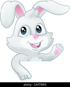 Osterhase Hase Cartoon Zeichen Stock Vektor