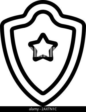 Blason-Symbol-Vektor. Isolierte Darstellung des Kontursymbols Stock Vektor