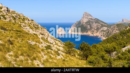 Cap de Formentor - berühmtes Naturdenkmal auf Mallorca, Spanien, Balearen Stockfoto